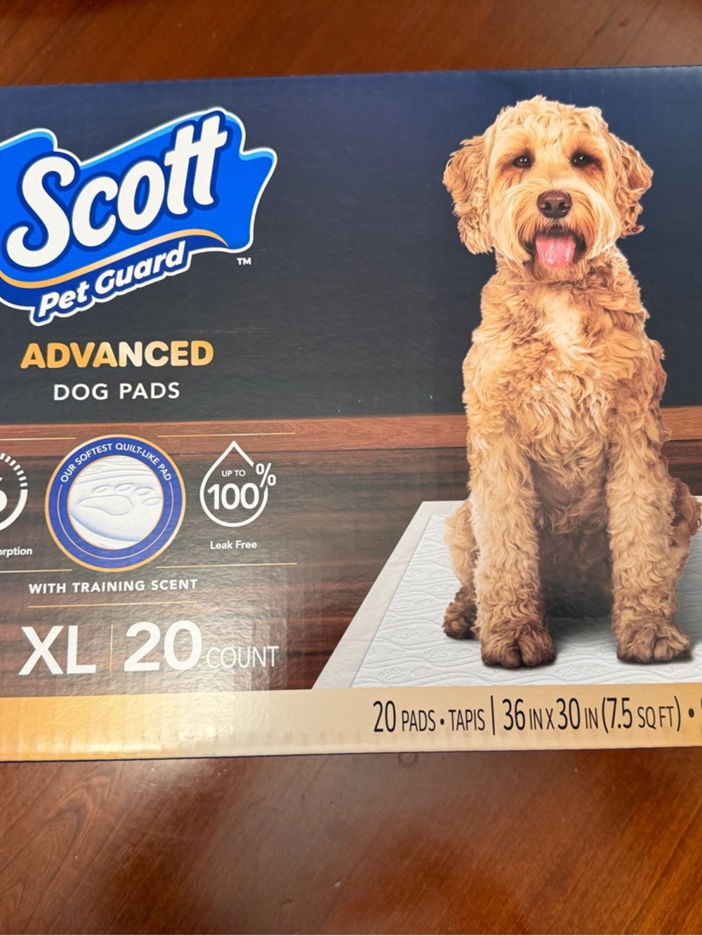 Scott Pet Guard Advanced Dog Pads XL - Blue and White Packaging